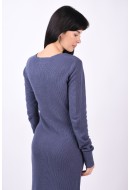 Dress Jjxx Jxjoana V-Neck Knit Night Shadow Blue